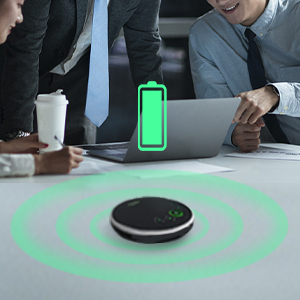 तेजी से प्रेषण पोर्टेबल M3B ब्लू टूथ वायरलेस सम्मेलन speakerphone पूर्ण बैंड कॉन्फ्रेंसिंग के लिए स्पीकर - Product Image 2