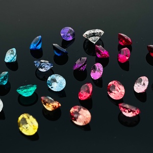 Pierre précieuse en rubis de laboratoire de haute qualité, couleur changeante, taille brillant rond 5*5, pour la bijouterie, vente en gros - Product Image 1