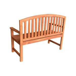 Proveedor de China, silla de jardín de doble asiento barata, muebles de madera para exteriores, sillas de madera para exteriores