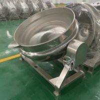 Kantelbare industriële soepketel van roestvrij staal met mantel voor soep van dadelpasta en vlees uit het Midden-Oosten