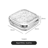 Boîte de rangement portable pour pilules, compartiment pour médicaments, petit conteneur pour comprimés, organiseur de vitamines, mini étui à pilules pratique pour les voyages
