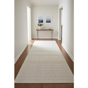 Tapis en laine tufté à la main sur mesure, couleur ivoire, moderne, antidérapant, adapté aux animaux domestiques, à poils longs, pour pique-nique, salon, chambre, décoration intérieure - Product Image 4