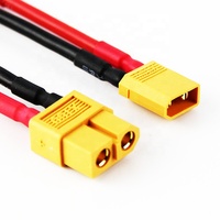 Cable de Conexión XT90 XT90S XT60 a 2 Pines XT30 XT30U XT30-F, Conector Macho y Hembra para Batería de Bicicleta Eléctrica, Adaptador de Corriente Continua de 50A, Cable de Extensión
