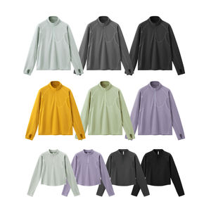 QUICKSHOW <span class=keywords><strong>Sweat</strong></span>-shirts techniques à demi-zip 170 g/m² pour hommes, respirants, pour la course en plein air, vêtements de sport unisexes, vêtements techniques sportifs - Product Image 5