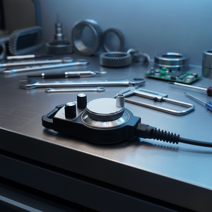 Generatore di Impulsi Manuale di Piccole Dimensioni Tipo TM1274 100ppr 5V o 25ppr 12VDC per Macchine CNC MPG 4 Assi con Cavo da 5,8 Metri - Product Image 6