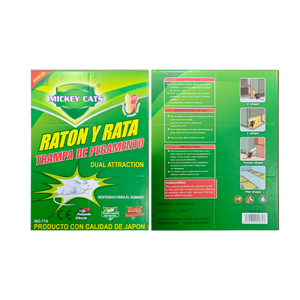 Lem tikus papan perangkap lem aroma kacang menarik ganda dengan Pak umpan pasar Spanyol OEM - Product Image 4
