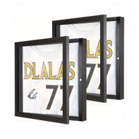Présentoir de basket-ball en bois noir tricoté 60x80 avec cadre profond - Support d'affichage verrouillable pour souvenirs sportifs authentiques - Vente en gros