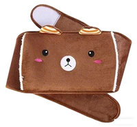 Bouillotte portable 3-en-1 avec ceinture en tissu imprimé et housse en peluche – Chauffe-mains et ceinture chauffante – Offre spéciale