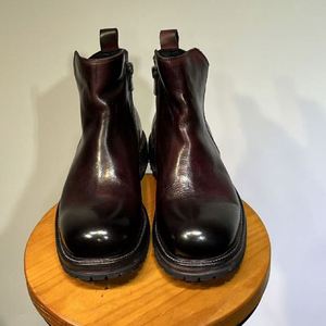 Bottes Chelsea d'hiver en cuir Marpich, décontractées, mi-mollet, construction Goodyear Welt, semelle épaisse antidérapante, fermeture à enfiler - Product Image 4