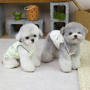 Ropa para mascotas: Vestido de tirantes fino y casual de verano para perros y gatos, ideal para Bichón Frisé, Pomerania y Bichón, modelo 26 Mommy - Product Image 3