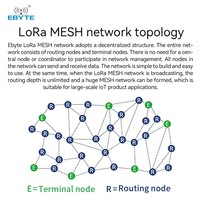Ebyte Série E52 Réseau LoRa MESH 466/868/915 MHz Spectre Étendu Sans Fil Port Série UART Auto-routage Auto-guérison