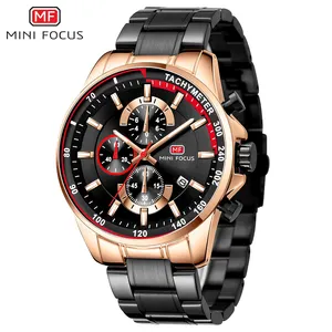MINI FOCUS Ready To Ship Stylish Top Quality Original Best Selling Personalized Quartz Watches Stainless Steel Band MF0218G
