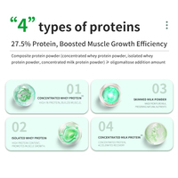 Poudre de Protéine de Lactosérum OEM/ODM, Saveur Vanille, Supplément Énergétique Hypercalorique avec Mélange de Concentré et d'Isolat