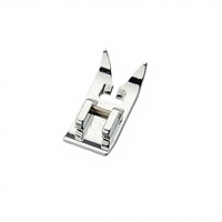 Pied presseur surjeteur à clipser en métal pour point droit, compatible avec les machines à coudre à tige basse Singer, Brother, Janome