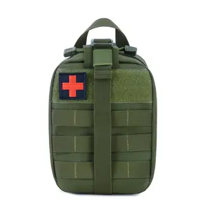 Desain baru tas pertolongan pertama taktis mendaki gunung, bersepeda darurat, tas penyimpanan multifungsi, tas saku kain Oxford
