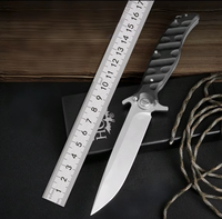 Couteau pliant d'extérieur - Outil de survie multifonctionnel portable haute dureté, couteau à fruits anti-lame coupante, ambidextre en plastique