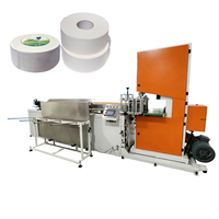 Machine de découpe automatique de papier toilette contrôlée par PLC, machine de découpe à la scie à ruban pour la transformation du papier en vrac