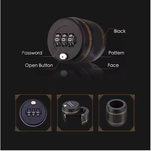 Rượu chai hiskey chai Top Stopper nhựa <span class=keywords><strong>3</strong></span> chữ số mã chai rượu vang kết hợp khóa rượu vang - Product Image 4