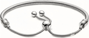 <span class=keywords><strong>Bracelet</strong></span> PDR P-Family Nouveau Style en Argent, Bijou Tendance pour Femme, Chaîne Serpent Charmante, Réglable, Fait Main, Idéal Cadeau - Product Image 3