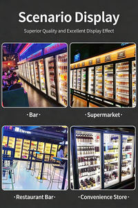 Commerciële glazen deur drankenkoelkast, rechtopstaand, 1/2/3/4 deurs, dranken- en bierdisplaykoeler voor supermarkten en bars - Product Image 6