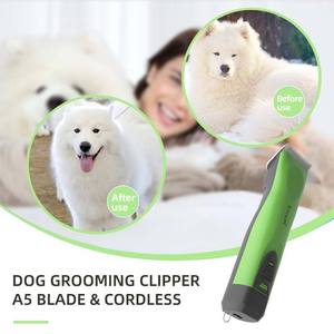 Tondeuses à cheveux pour animaux de compagnie à lame A5 rechargeable personnalisée 4 pièces tondeuse professionnelle pour chiens tondeuse à cheveux électrique sans fil pour animaux de compagnie - Product Image 2