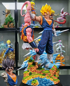 Figurine <span class=keywords><strong>Dragon</strong></span> <span class=keywords><strong>Ball</strong></span> Z en résine de haute qualité - <span class=keywords><strong>Vegito</strong></span> contre Buu, édition limitée, modèle de scène de bataille, objet de collection d'anime - Product Image 2