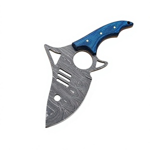 Cuchillo de Desollado JEXMOO ENTERPRISES, Hecho a Mano, de Acero de Damasco, con Hoja de 9 Pulgadas, Mango de Madera y Funda de Cuero - Product Image 3