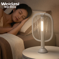 Raquette anti-moustiques Weidasi OEM/ODM avec lumière nocturne, rechargeable par USB, pour les insectes volants dans la maison