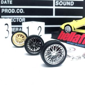 Wholesale Zinc Alloy <b>Key</b> <b>Chain</b> Wheel Rims Tyre Keychain Wheel Hub Keyring Rotatable Auto Car Tire Keychain - Product Image 1