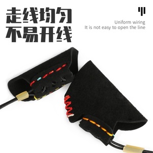 Fish Dart Finger Protectors Leather Black And Brown Outdoor Sports Hand Sleeves Unisex Lightweight Support - Product Image 5