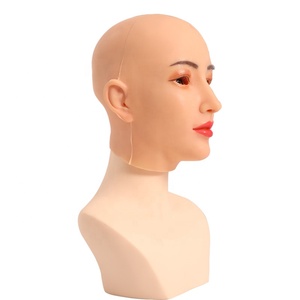 Nueva máscara de belleza de silicona Diy personajes máscara de cabeza completa de silicona realista cubierta cara de fiesta máscaras de cabeza completa de hombre a mujer - Product Image 5