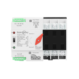 สวิตช์โอนถ่ายอัตโนมัติ (ATS) แบบสองระบบไฟฟ้าขนาดเล็ก 220V เบรกเกอร์วงจรไฟฟ้า สวิตช์เลือกวงจรแบบโพลาไรซ์ - Product Image 4