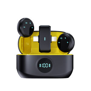 Micrófono Inalámbrico 2 en 1 con Cancelación <span class=keywords><strong>de</strong></span> Ruido para Teléfono Móvil, con Estuche <span class=keywords><strong>de</strong></span> Carga, Clip y Botón - Product Image 1