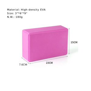 Trọng Lượng Nhẹ Thân Thiện Với Môi <span class=keywords><strong>EVA</strong></span> Bọt 3*6*9 Inch <span class=keywords><strong>Yoga</strong></span> Gạch Khối 180G Không-Trượt Véo Cạnh Pilates Thiền Căng Tập Thể Dục - Product Image 2