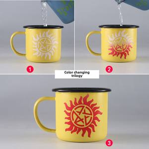 Taza <span class=keywords><strong>de</strong></span> esmalte mágico divertida brillante, taza <span class=keywords><strong>de</strong></span> café <span class=keywords><strong>de</strong></span> agua caliente que cambia <span class=keywords><strong>de</strong></span> Color personalizada para bebidas calientes, <span class=keywords><strong>de</strong></span> Metal Material, gran idea <span class=keywords><strong>de</strong></span> regalo - Product Image 2