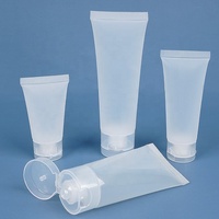 Contenants transparents vides de 20 ml, 30 ml, 50 ml, 100 ml avec bouchon à rabat, tubes en plastique souple pour le lavage du visage, le nettoyant, la crème, l'emballage pour les cosmétiques