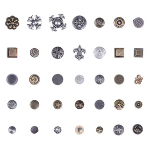 Metal Rivets For Clothing Shirts Suits Jackets Wool Coats 5-21MM Durable Geometric Shapes Embossed Flower Design - Product Image 1