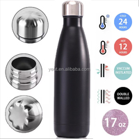 Nouvelle Arrivée 2026 – Bouteille d'eau isotherme incassable en acier inoxydable à double paroi certifiée ISO, avec couvercle, accessoire sportif, 1L et 500ml