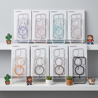 Étui BQC Transparent Ultra-Fin Magnétique en Acrylique Style Ins Antichoc Rigide pour 18 Pro/15/7 Plus Personnalisé