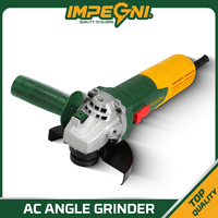 Meuleuse d'angle portable professionnelle industrielle pour bricolage et construction, avec interrupteur à glissière à actionnement électrique et disque de meulage