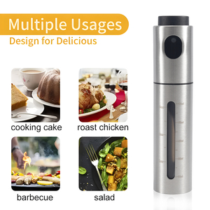100ml cucina in acciaio inox bottiglia Spray erba <span class=keywords><strong>olio</strong></span> <span class=keywords><strong>d</strong></span>'<span class=keywords><strong>oliva</strong></span> spruzzatore Dispenser <span class=keywords><strong>per</strong></span> la cottura - Product Image 2