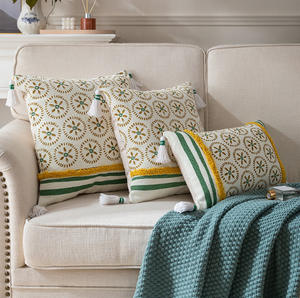 ปลอกหมอนคลุมเตียงสไตล์ญี่ปุ่นผ้าฝ้ายสไตล์เรียบง่ายตกแต่งขอบปลอกหมอนหมอนอิงสไตล์โบฮีเมียนโมโรแคนสไตล์นอร์ดิกโบฮีเมียนหรูหรา - Product Image 5