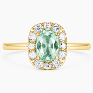 UM Jewelry 925 Sliver 18K Gold Plated Blossom Corona Lab grown colored gemstones and Zircon <b>Ring</b> Anniversary Daily Gift - Product Image 4