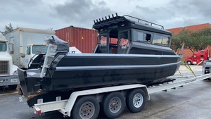 <span class=keywords><strong>Barca</strong></span> Offshore 7,5m, Lussuoso Cabin Cruiser in Alluminio, Imbarcazione da Pesca per Feste - Product Image 3