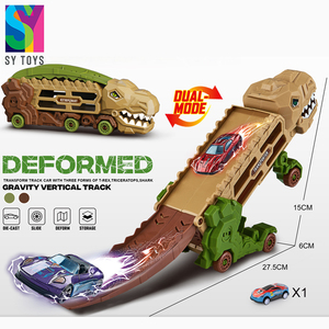 SY dinosaure voiture transformée jouet sûr <span class=keywords><strong>Dino</strong></span> voiture coloré Cool vacances cadeau drôle Unique piste voiture pour noël anniversaires nouvel an - Product Image 2