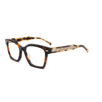 Monture de lunettes optiques vintage rectangulaires faites à la main en acétate, style italien, épaisses, service OEM