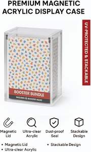 Boîte de protection en acrylique ultra-transparente la plus vendue pour cartes Pokémon – Pack <span class=keywords><strong>Booster</strong></span> - Product Image 6