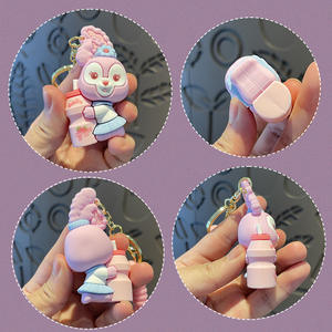 Porte-clés en caoutchouc Lingna Belle Star Delu, motif dessin animé mignon, pendentif cadeau pour voiture et sac à dos, pour enfants, vente en gros, jouet poupée Mysterios - Product Image 3