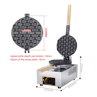 XEOLEO Machine à Gaufres QQ Bulle à Gaz GPL Domestique, Gaufrier Commercial Antiadhésif, Équipement de Cuisine, Hong Kong