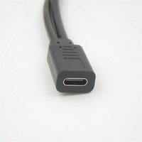 1 en 2 OTG Type C USB Host Power Y Splitter USB Adapter to Type c Male Female Cable Black for Android Phone for iPhone